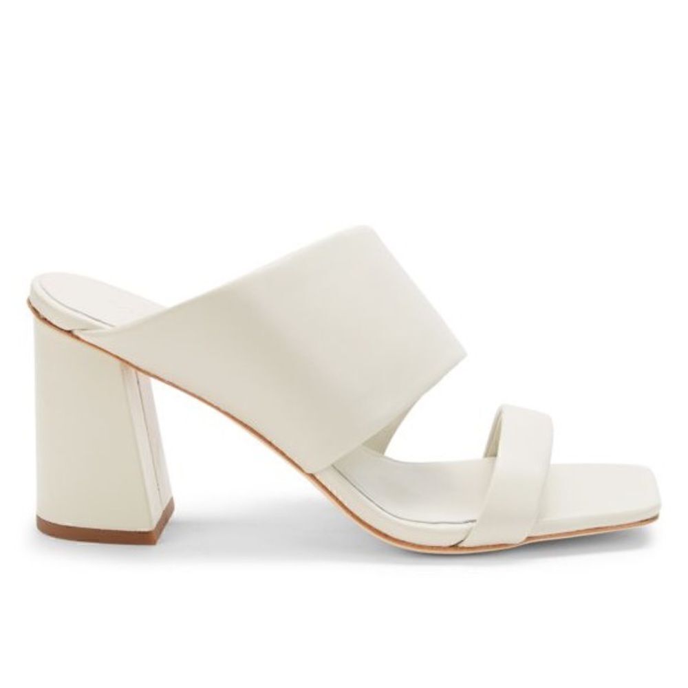 Revolve Vince Nessia Block Heel Leather Mule Sandals